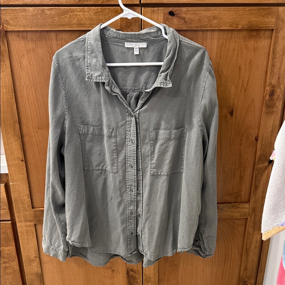 Cooper & Ella Women's Olive Button Down Shirt